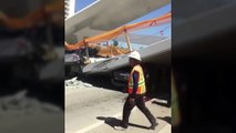 Scary footage Bridge collapse in Miami (FOOTAGE) BRIDGE IN MIAMI