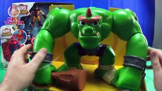 Avengers Assemble Captain America Hulk Iron Man Spider-Man Thor Wolverine Fight Castle Ogre