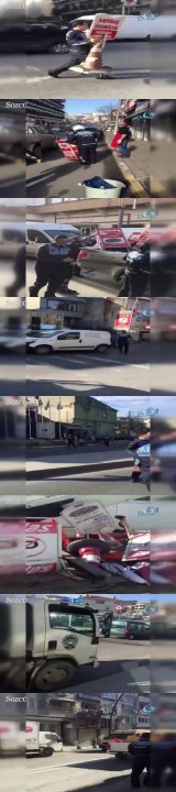 Eyüpsultan'da yolu işgal eden dükkan sahiplerine zabıtadan operasyon