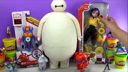 Giant Baymax Play-Doh Surprise Egg Big Hero 6 Toys and More!