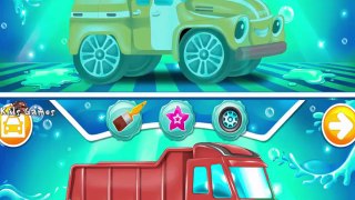 Cartoon about Cars - Car service & Car Wash : Police car, Ambulance, Fire Truck | Game for Kids