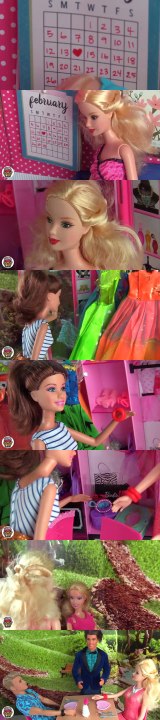 Barbie and Ken First Kiss Valentines Day Playset Barbie Dolls Videos for Kids | Toy Caboodle