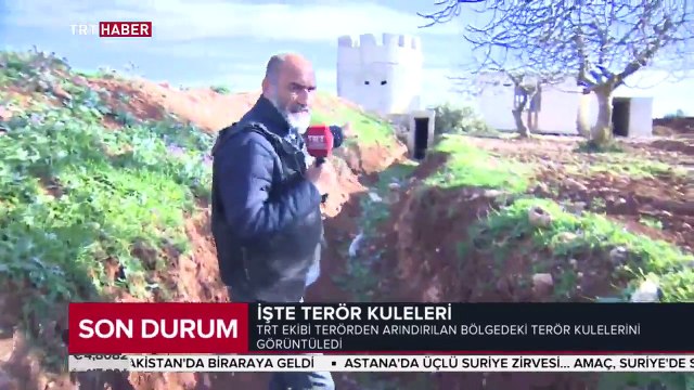 Afrin'deki terör kulelerini TRT Haber görüntüledi