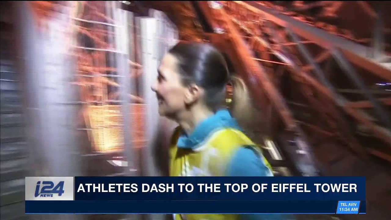 i24NEWS DESK | Athletes dash to the top of Eiffel Tower | Friday, March 16th 2018