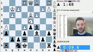 Blitz Chess #479: GM Dhoine vs. IM Bartholomew (Caro-Kann Defense)