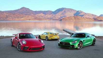 TEASER: 2018 Mercedes-AMG GT R vs. 2018 Porsche 911 GT3! - Head 2 Head Ep. 100