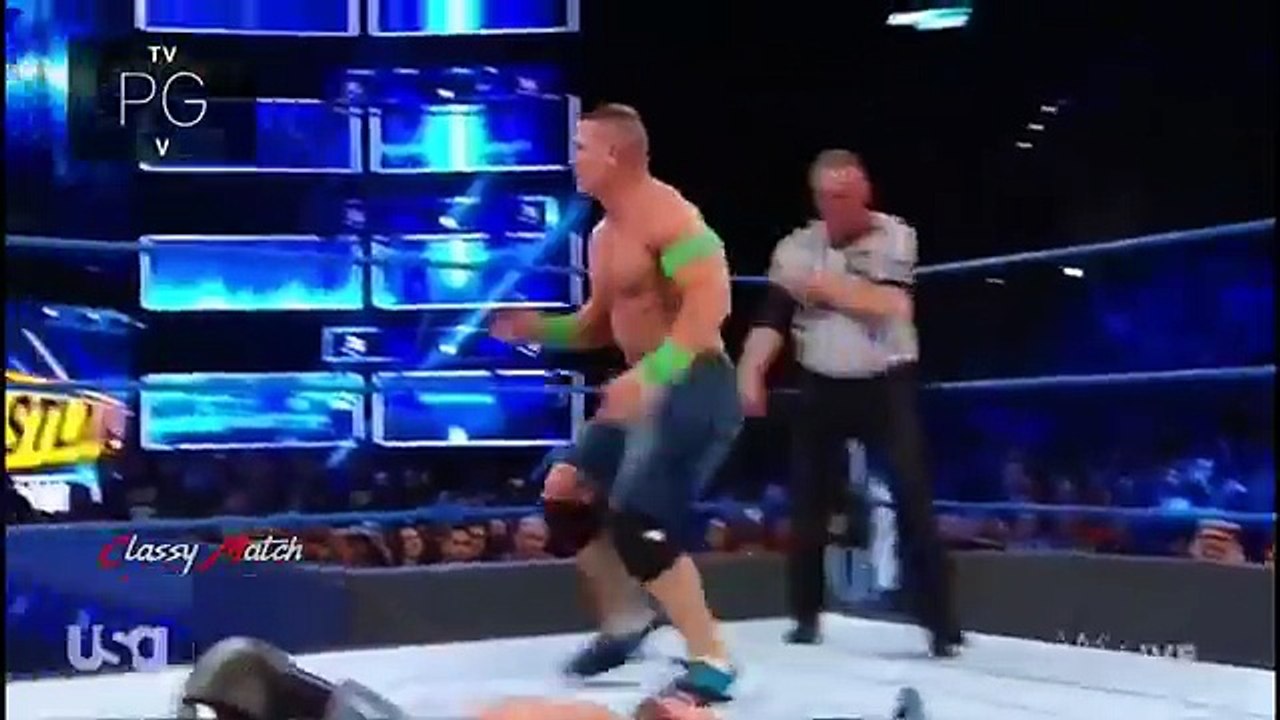 AJ Styles vs John Cena - Match Highlights - WWE SmackDown live  march 2018