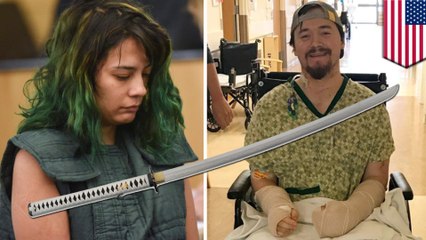 Man miraculously survives girlfriend's katana attack
