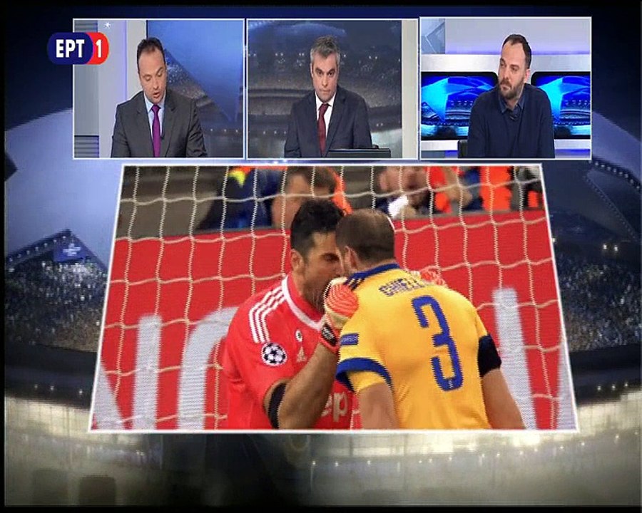 O Θέμης Καίσαρης στην εκπομπή της ΕΡΤ για το Champions League