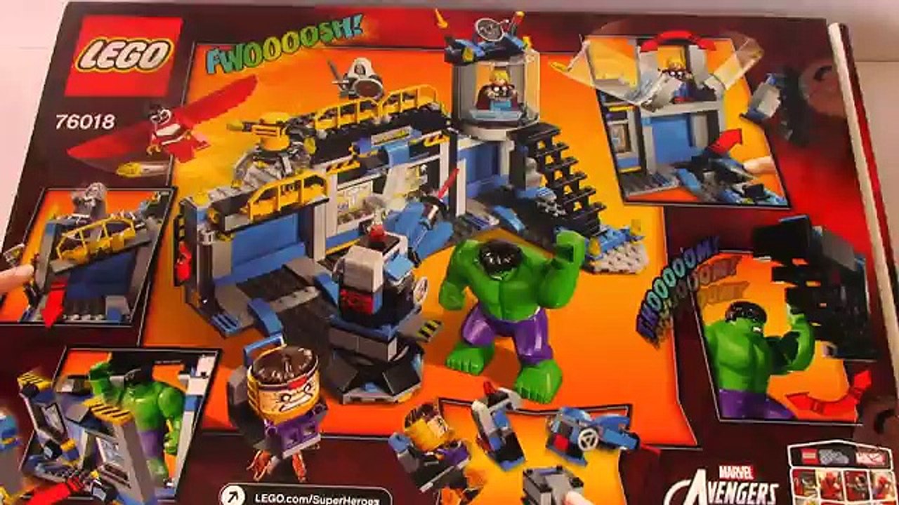 Hulk Marvel Lego Superheroes - Lego Building videos - Marvel lego Hulk Lab Smash Set