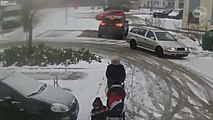 Cette femme essayait juste de quitter sa place de parking