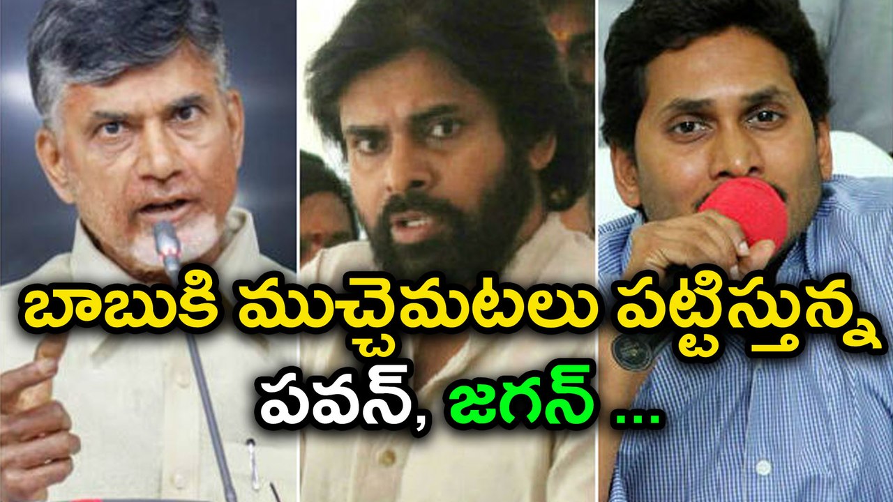 బాబుకి ముచ్చెమటలు పట్టిస్తున్న పవన్, జగన్ | Oneindia Telugu