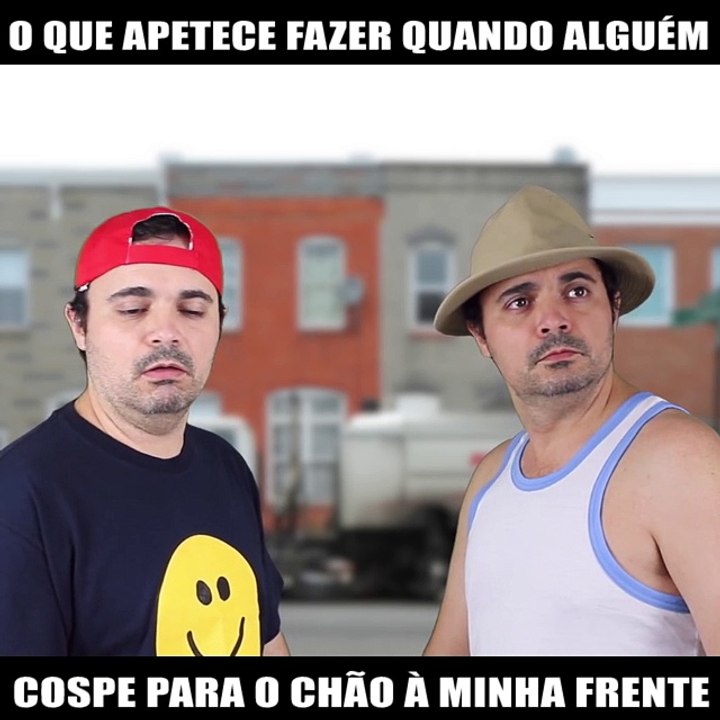 Cuspir para o chão....