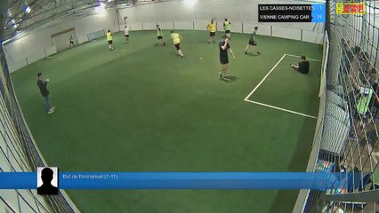 But de Emmanuel (1-11) - LES CASSES-NOISETTES Vs VIENNE CAMPING CAR - 15/03/18 21:00 - LIGUE 3