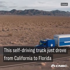 This semi-truck drove 2,400 miles with no driver