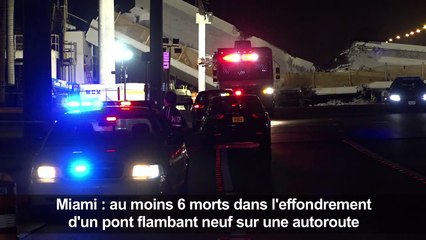 Pont effondré à Miami: le bilan monte à 6 morts (police)