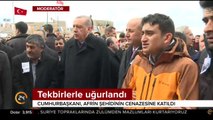 Cumhurbaşkanı Erdoğan, Afrin şehidinin cenazesine katıldı