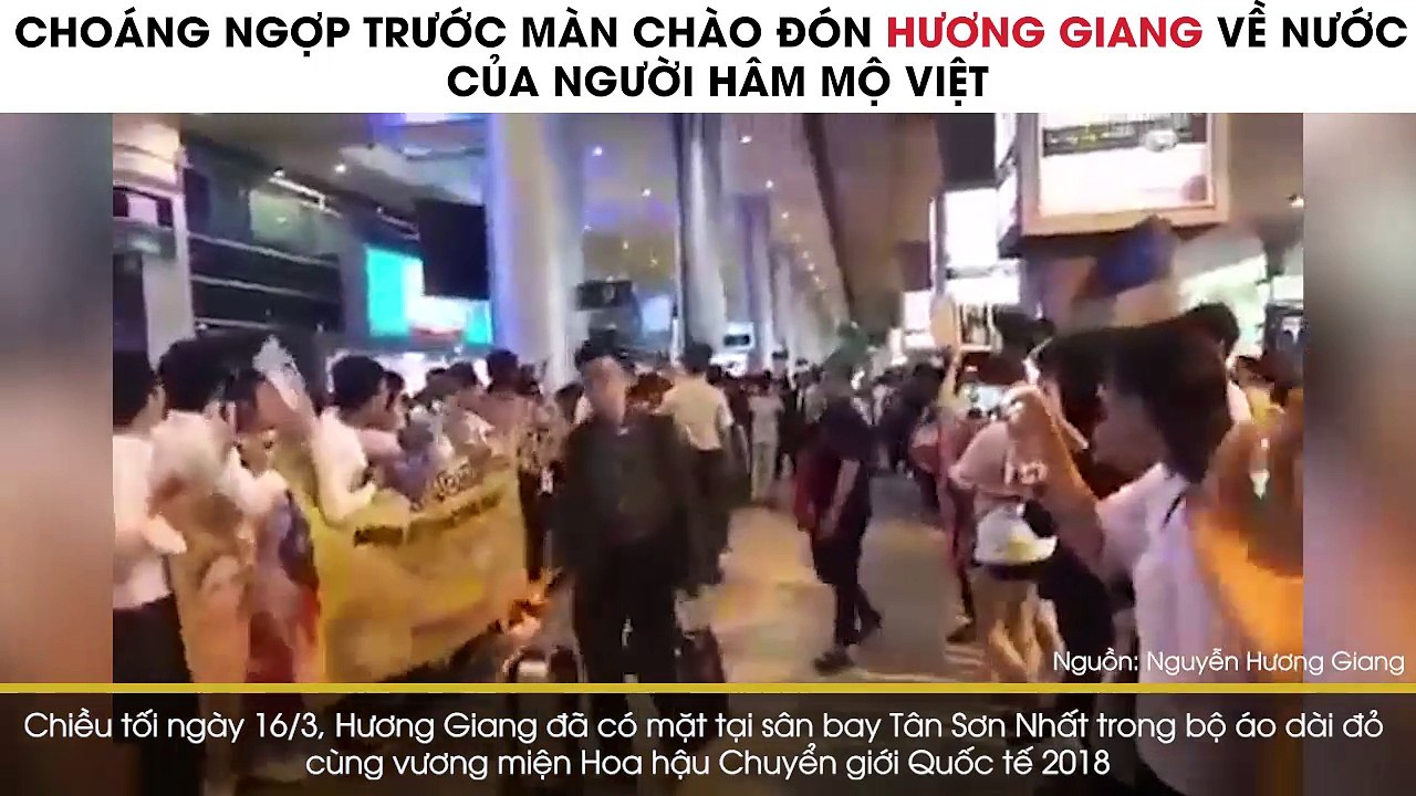 Hương Giang vỡ òa hạnh phúc trong vòng vây của người hâm mộ khi vừa về nước