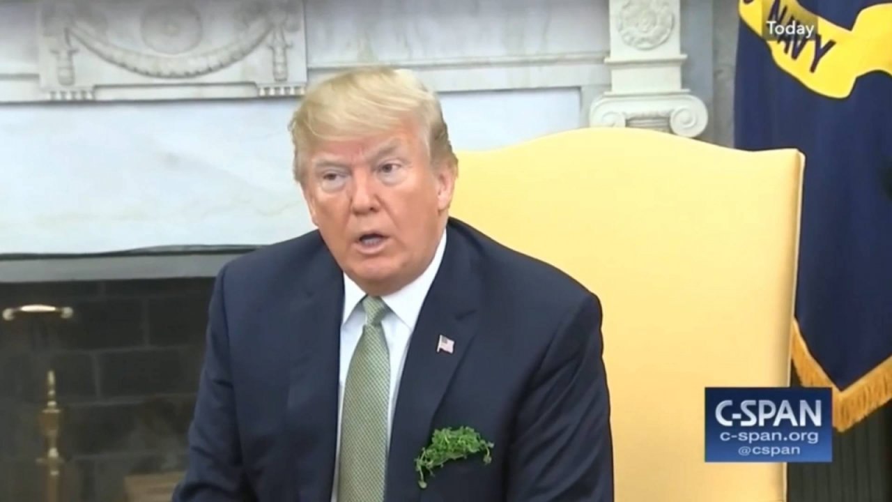 President Trump defends staff shake-ups in meeting with Irish prime minister