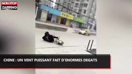 Chine : De puissantes rafales de vent font d'énormes dégâts (vidéo)