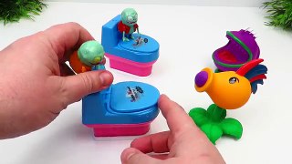 Compilation Plants vs Zombies 2 Garden Warfare 2 Toilet Toys PlayCLayTV Aliexpress Toy for Kids PVZ