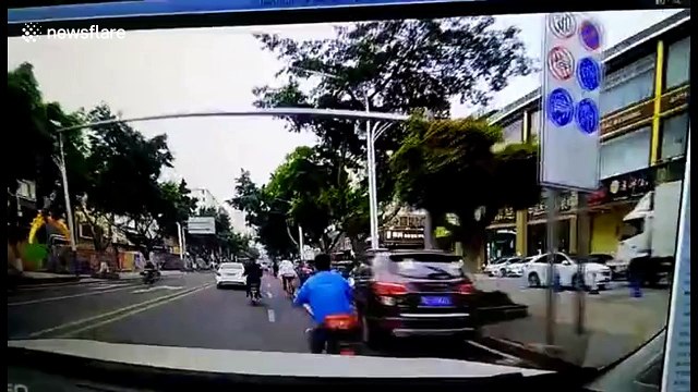 Driver rams motorcyclist in road rage attack