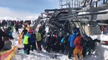 Skiers throw themselves from lift as it malfunctions at Georgia resort