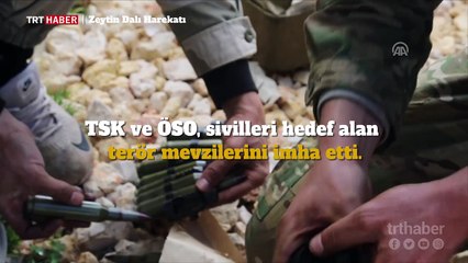 TSK ve ÖSO, sivilleri hedef alan terör mevzilerini etkisiz hale getirdi