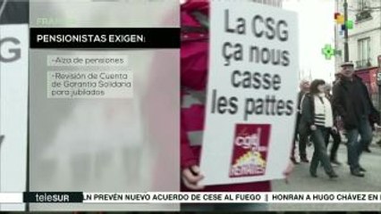 ¿Qué exigen los pensionados de Francia?