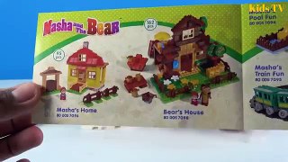 Masha And The Bear Blocks Mega Winter House Construction Lego Toys For Kids Sets