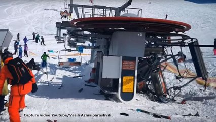 Télésiège fou en Géorgie