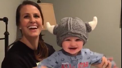 Julie and Cooper Cousins say 'Skol' to Vikes fans on Twitter