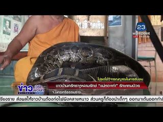 ชาวบ้านศรัทธางูหลามยักษ์“แม่ทองคำ”รักษาคนป่วย  l ข่าวเวิร์คพอยท์ (เที่ยง) l 12 ม.ค.61
