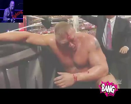 مباراة الوحوش الداموية- رومان رينز ضد بروك ليسنر WWE