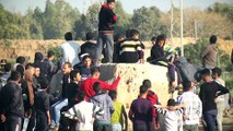 Gazze sınırında ABD'nin Kudüs kararını protesto eden 12 Filistinli yaralandı - GAZZE