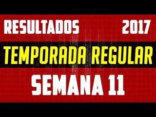 Resultados Temporada NFL 2017/2018 - Semana 11