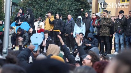 Manifestación celebrada este viernes en Lavapiés