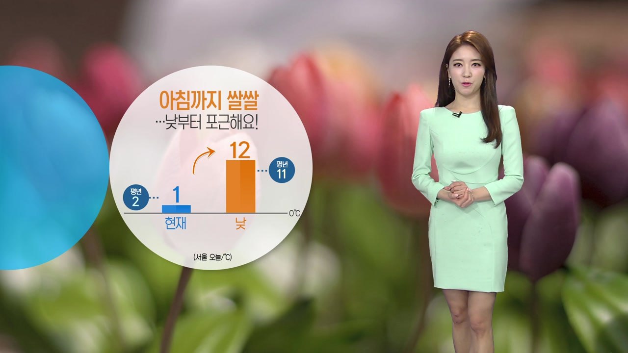 [날씨] 아침까지 쌀쌀...낮부터 포근한 봄 날씨 / YTN