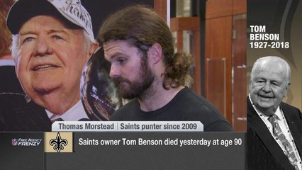Thomas Morstead says that the Saints will play this season in honor of Tom Benson