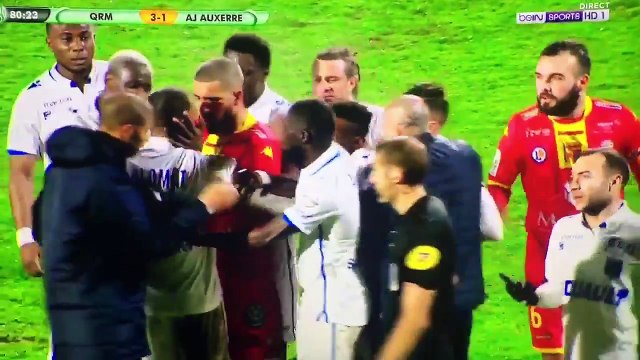 Deux joueurs d'Auxerre expulsés pour s'être battus l'un contre l'autre !