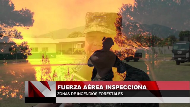 Fuerza aérea inspecciona zonas de incendios forestales