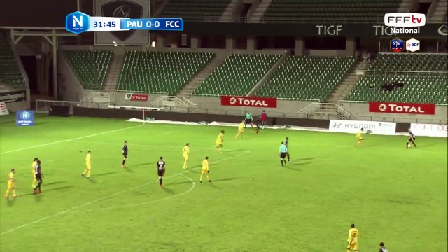 Ouverture du score de Chambly !!! L.DOUCOURE reprend un centre au second poteau et ajuste sa frappe, 0-1 pour Chambly!!!