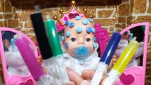 Learn Colors Slime Syringe Baby Doll Hospital, Cutting Fruits And Vegetables Kitchen Toys