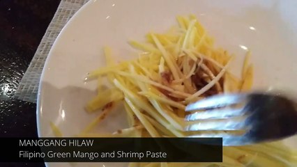 Tasty Filipino Green Mango and Shrimp Paste  | EAT PINOY