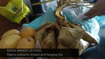 The BEST Filipino Rotisserie Chicken with Hanging Rice in Cebu City Philippines