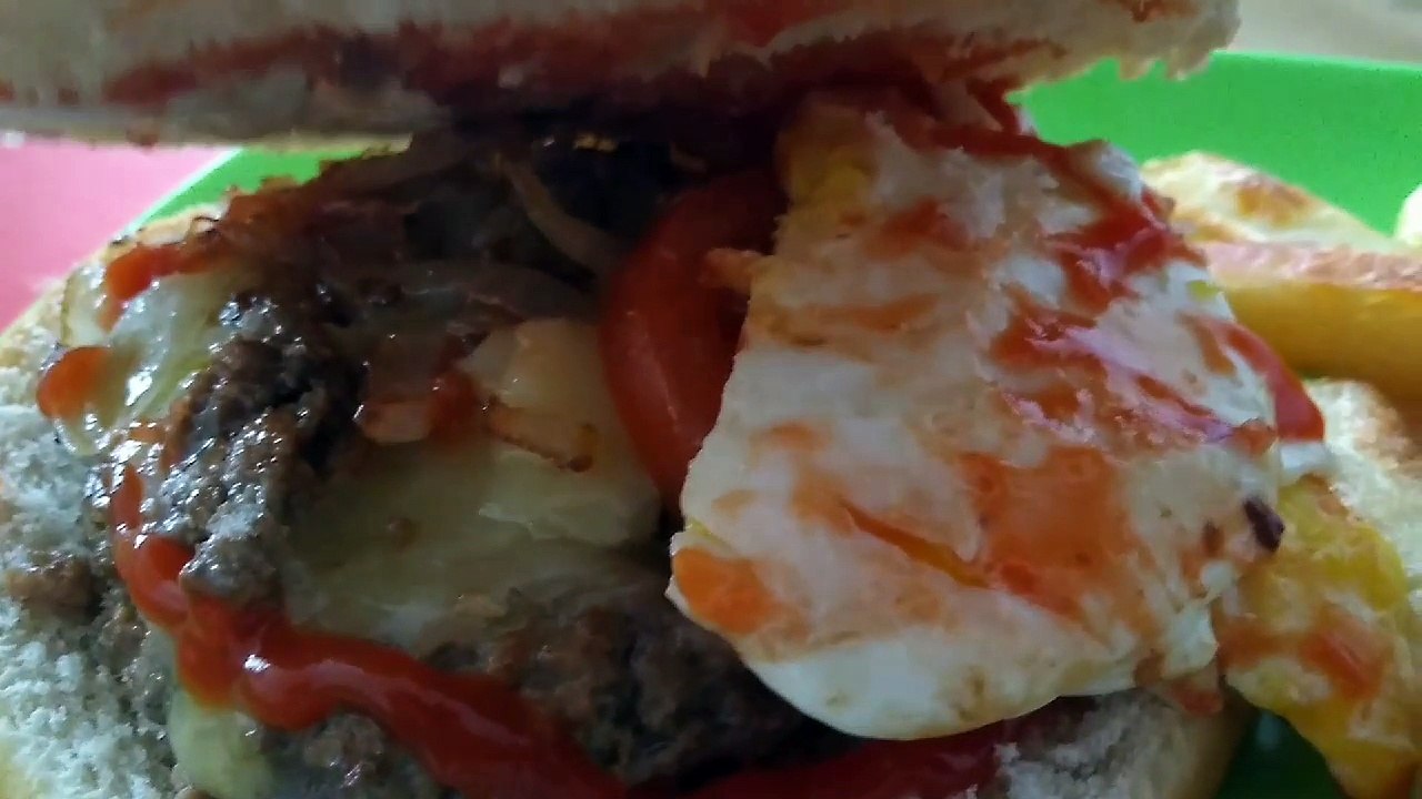 TASTY FILIPINO DIRTY BURGER AND STRAIGHT CUT CHIPS  | EAT PINOY
