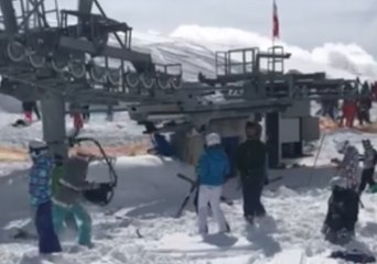 Skiers Panic After Being Thrown From Malfunctioning Ski Lift
