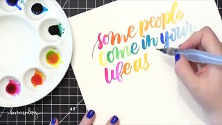 Watercolor Lettering with Dr. Ph. Martins Radiant Concentrated Water Color