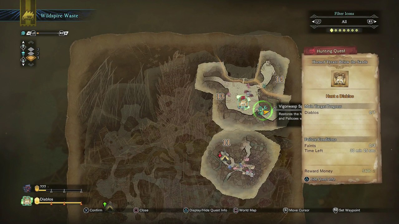 MONSTER HUNTER WORLD FIRST TIME PLAYTHROUGH PART 85 DIABLOS!