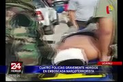 Ucayali: cuatro policías resultan heridos tras presunta emboscada narcoterrorista